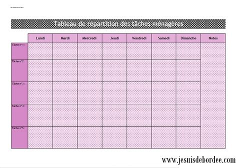 planning tache menagere famille nombreuse a imprimer|tableau pour gérer la participation aux tâches ménagères